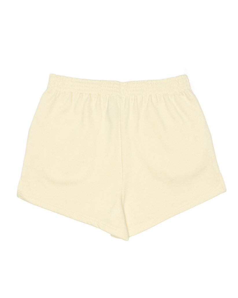 CVRD - COVERED IVORY LADIES 3" SWEATSHORT - BROWN EMBROIDERED