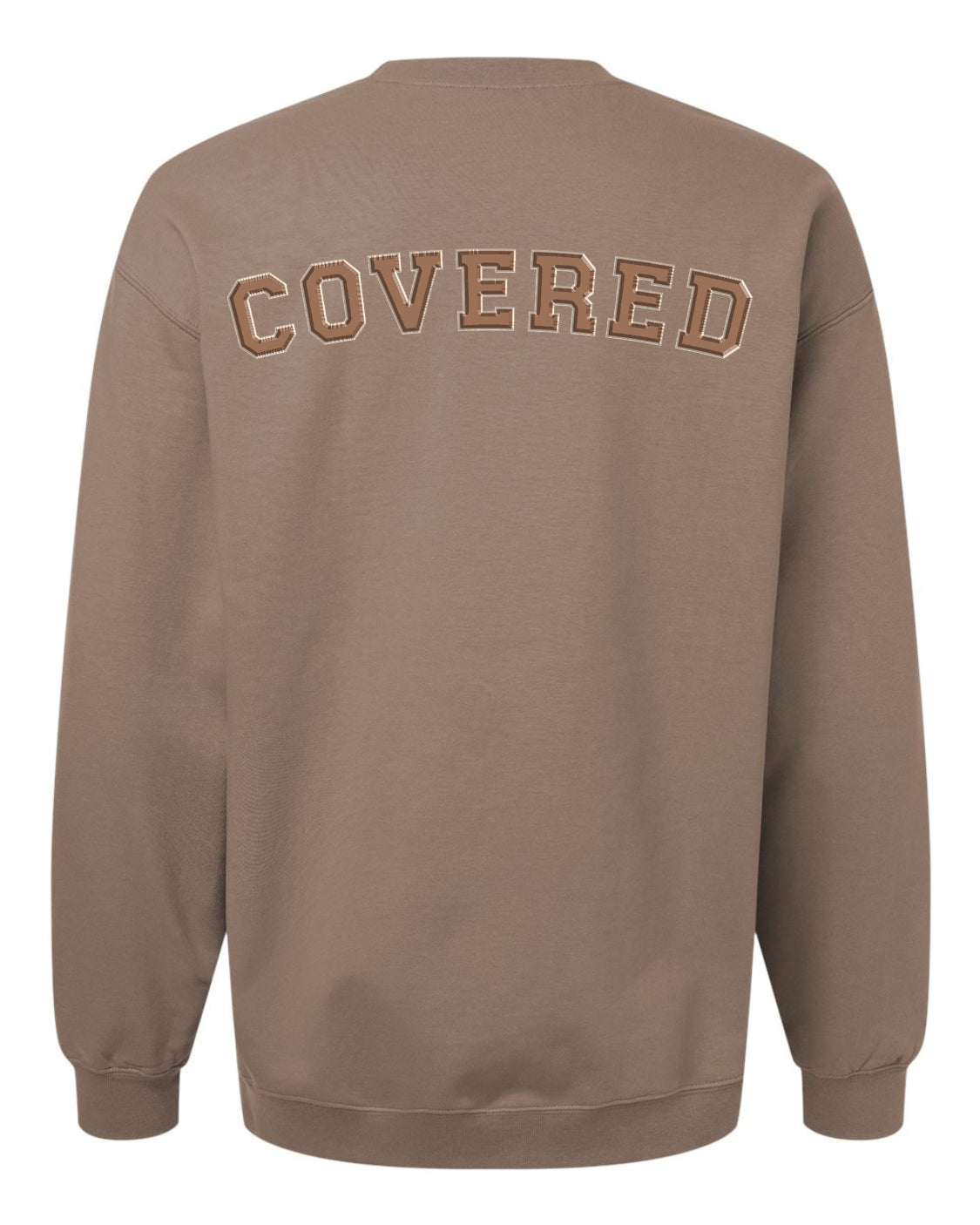 Classic Brown Sweatshirt With Dark Brown Print