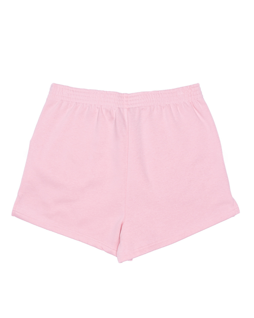 Pink Ladies Short with Camel Print