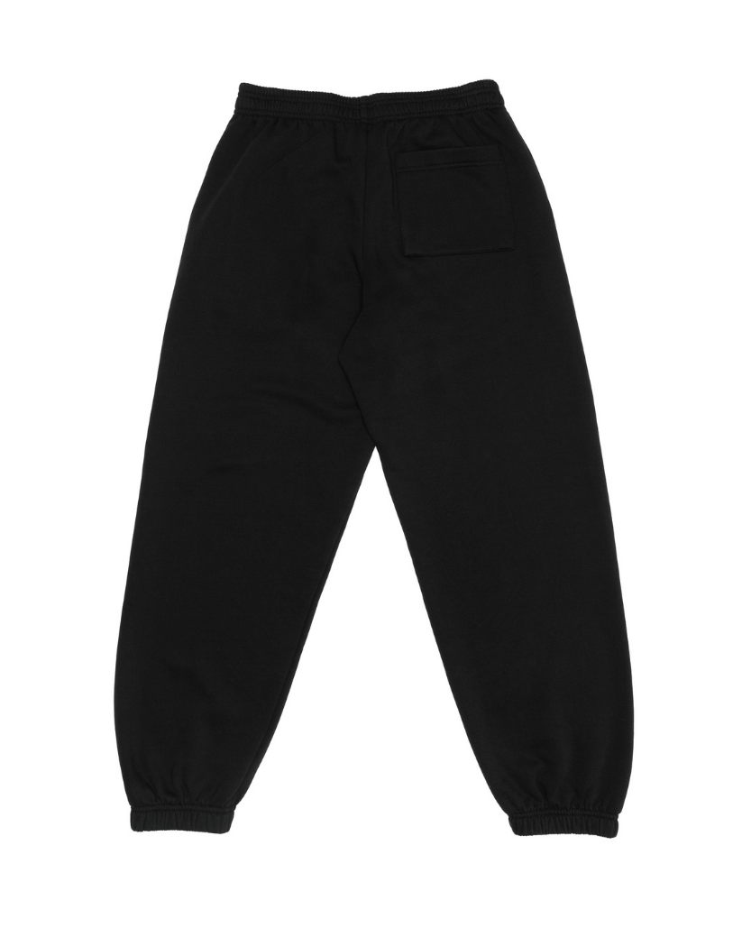 Black Sweatshirt Suit with Camel Print