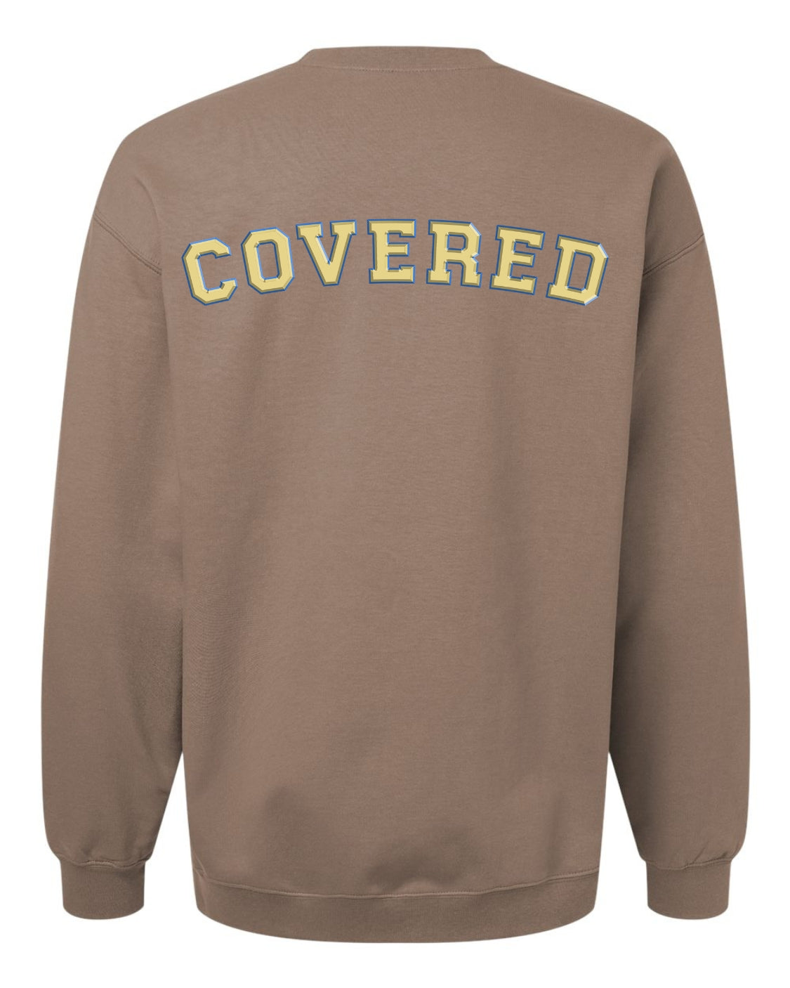 Classic Brown Sweatshirt With Sand Print