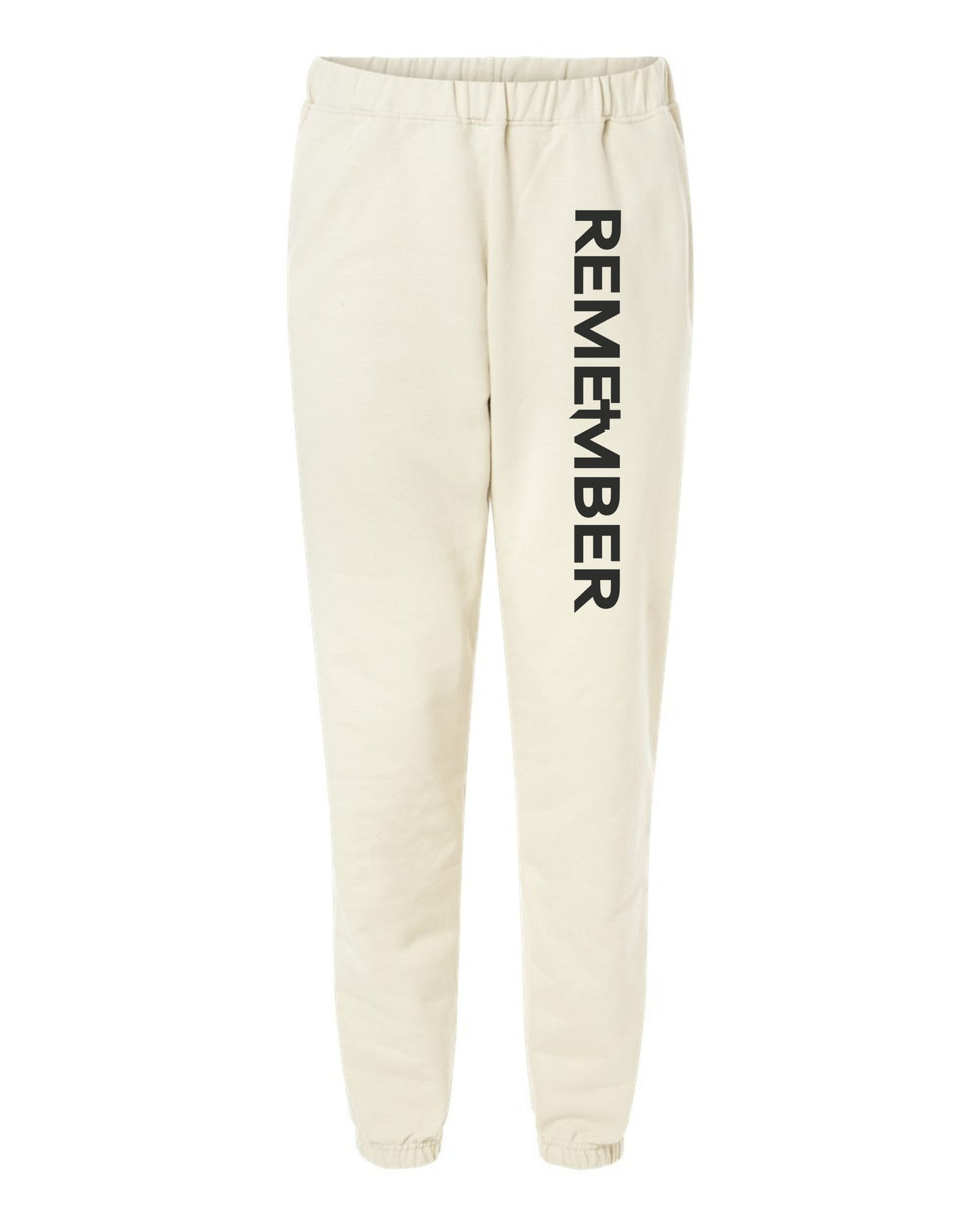 REMEMBER Classic Half Zip Premium Sweatshirts with Matching Sweatpants - Off White