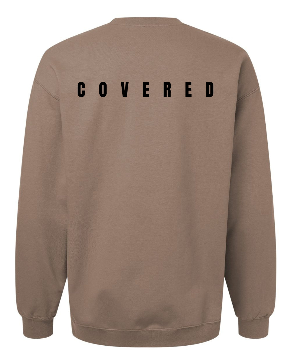 Classic Brown Sweatshirt With Black Print