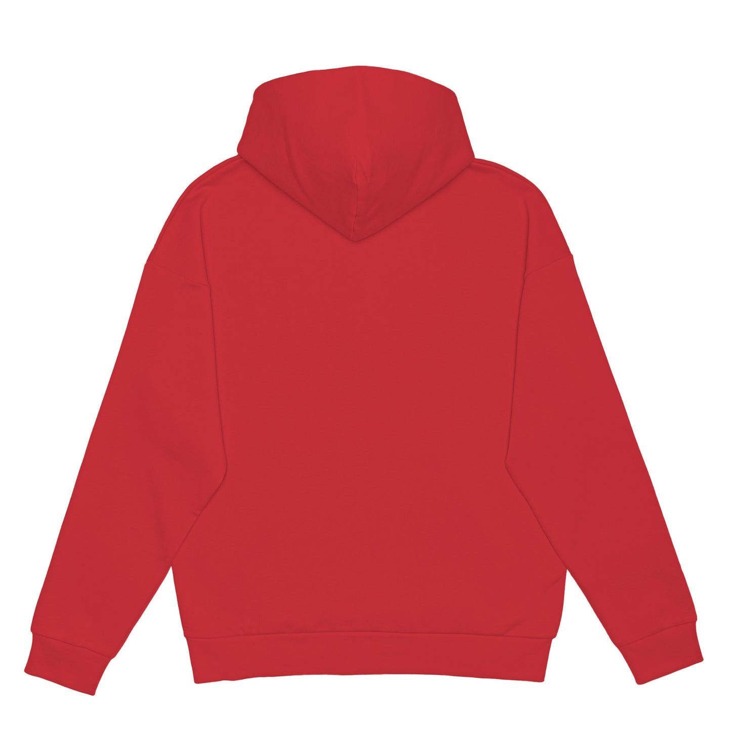 RED HOODIE WITH CHSN PRINT