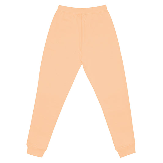 LIGHT ORANGE JOGERS WITH THE RED CROSS ON THE LEFT THIGH