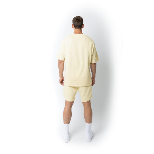 Lifestyle Super Heavyweight Oversized Premium Tee-Ivory - 738 Men Collection