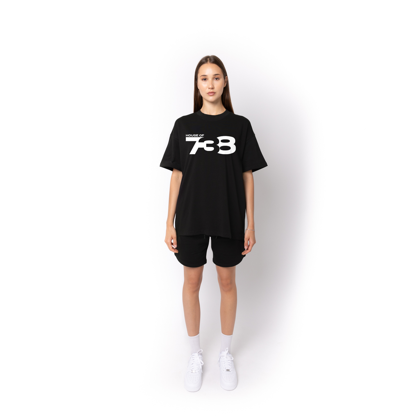 SUPER HEAVY OVERSIZED BLACK TEE - 738 Collection