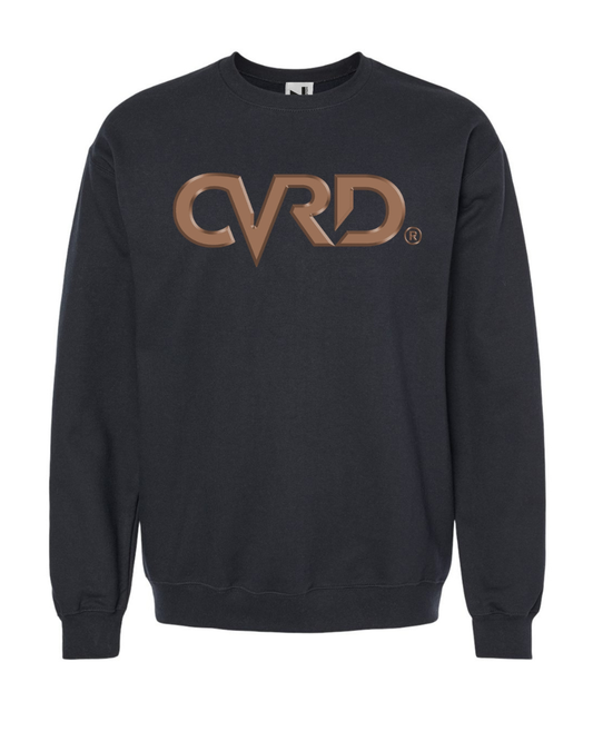 Classic Black Sweatshirt with brown Print