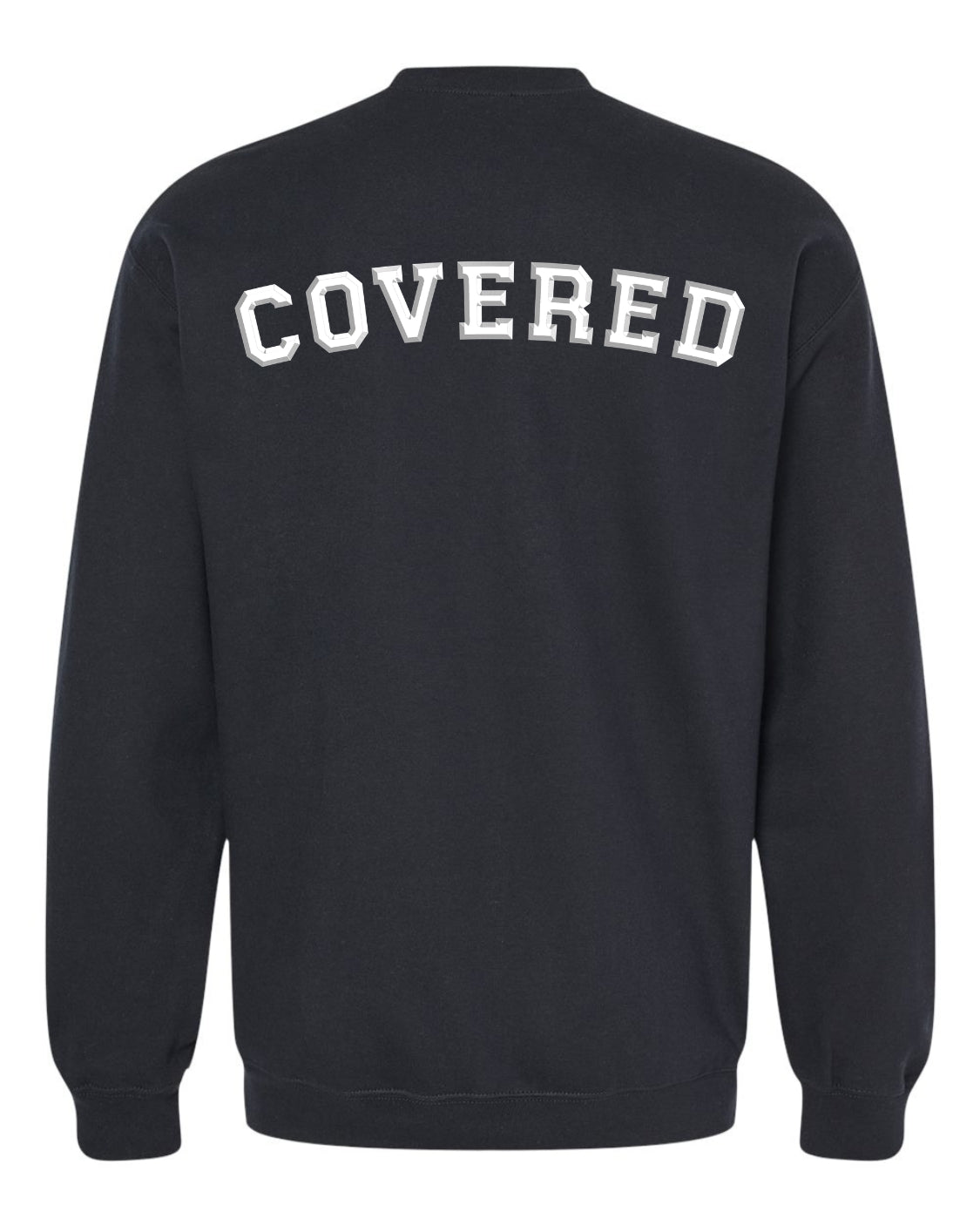 Classic Black Sweatshirt With White Print