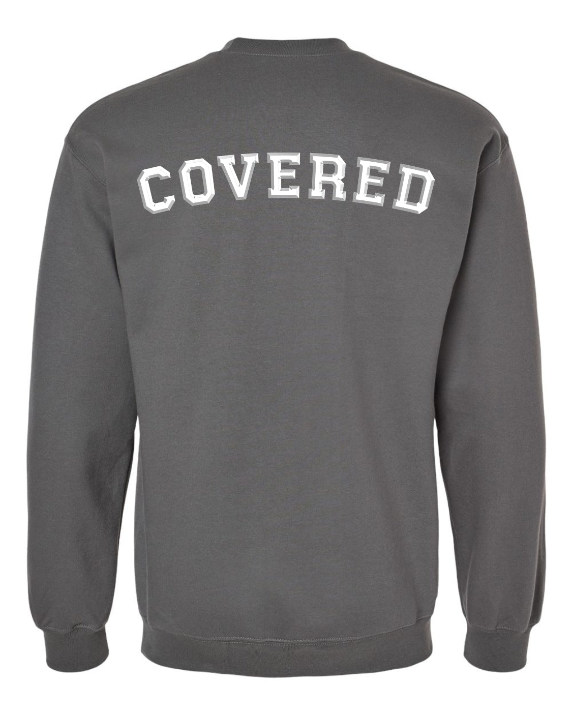 Classic Charcoal Sweatshirt With White Print