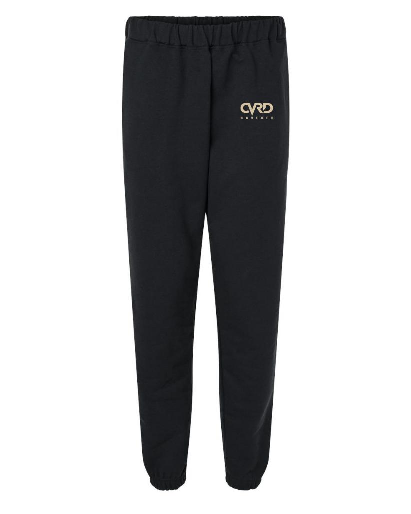 BLACK HALF ZIPPED SWEATER AND PENT WITH CAMEL PRINT