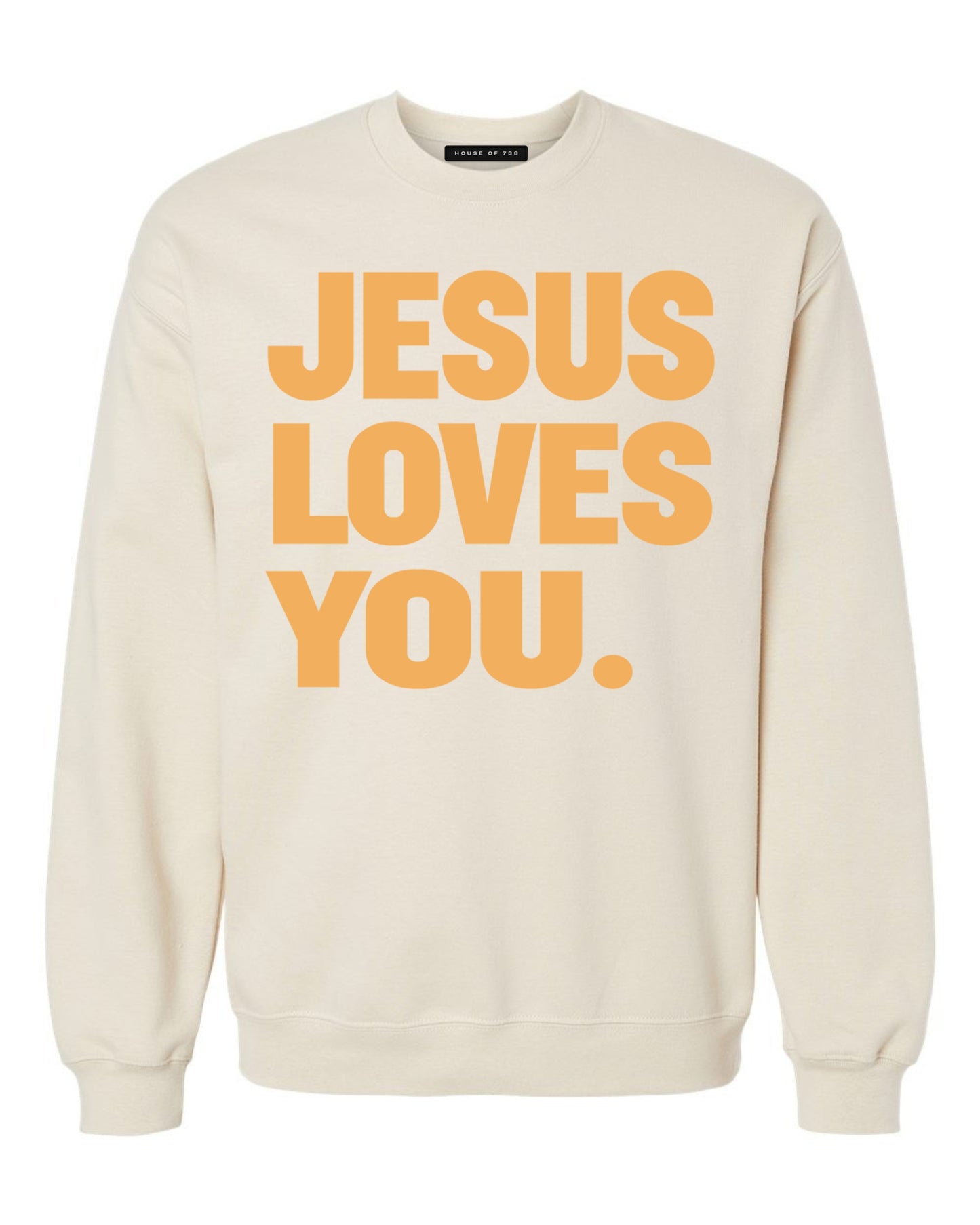Cream Sweater With Yellow Print