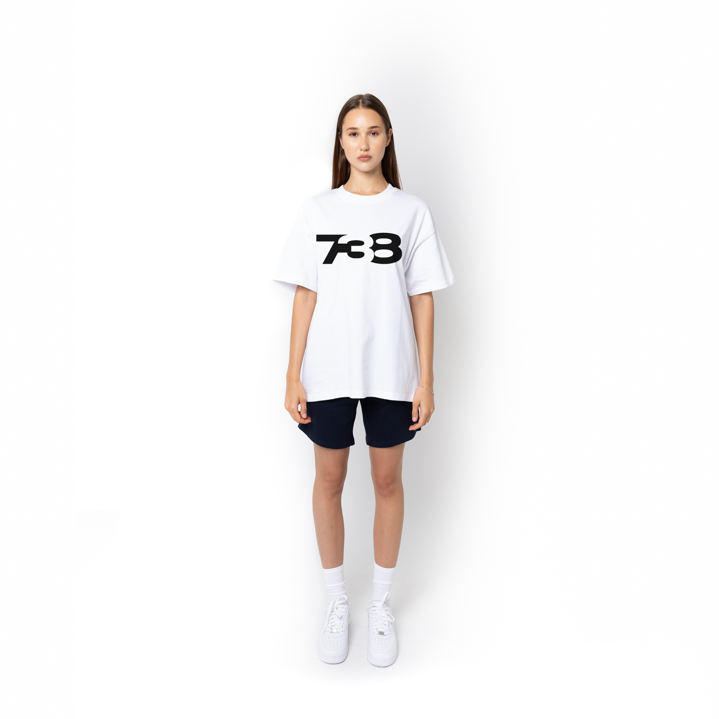 Lifestyle Super Heavyweight Oversized Premium Tee-White Women's 738 - Collection
