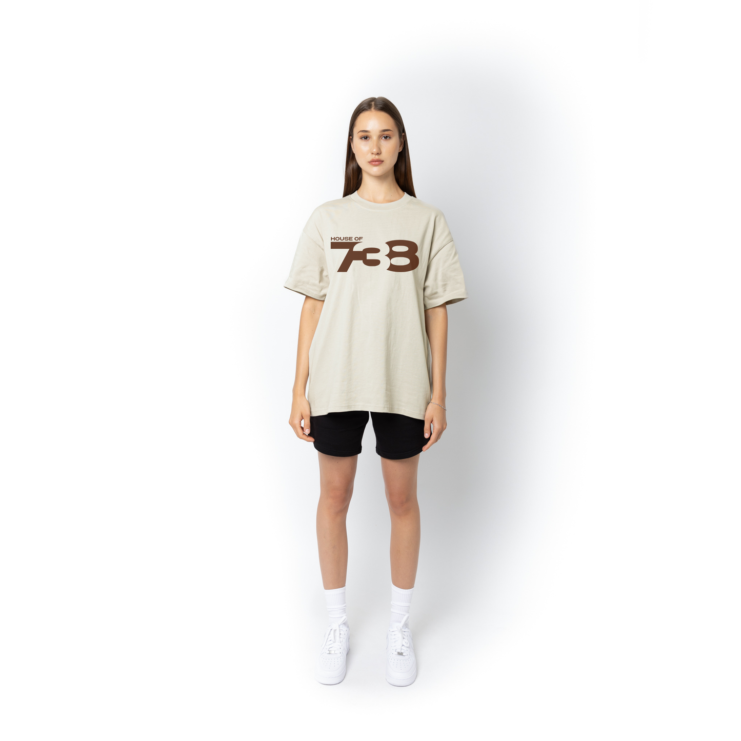 Lifestyle Super Heavyweight Oversized Premium Tee-Oatmeal 738 - Collection