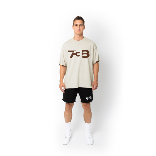 Lifestyle Super Heavyweight Oversized Premium Tee-Oatmeal Men's 738 - Collection