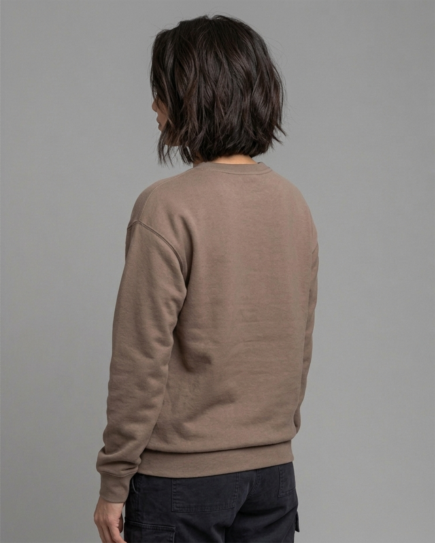 Brown Sweaters With White Print
