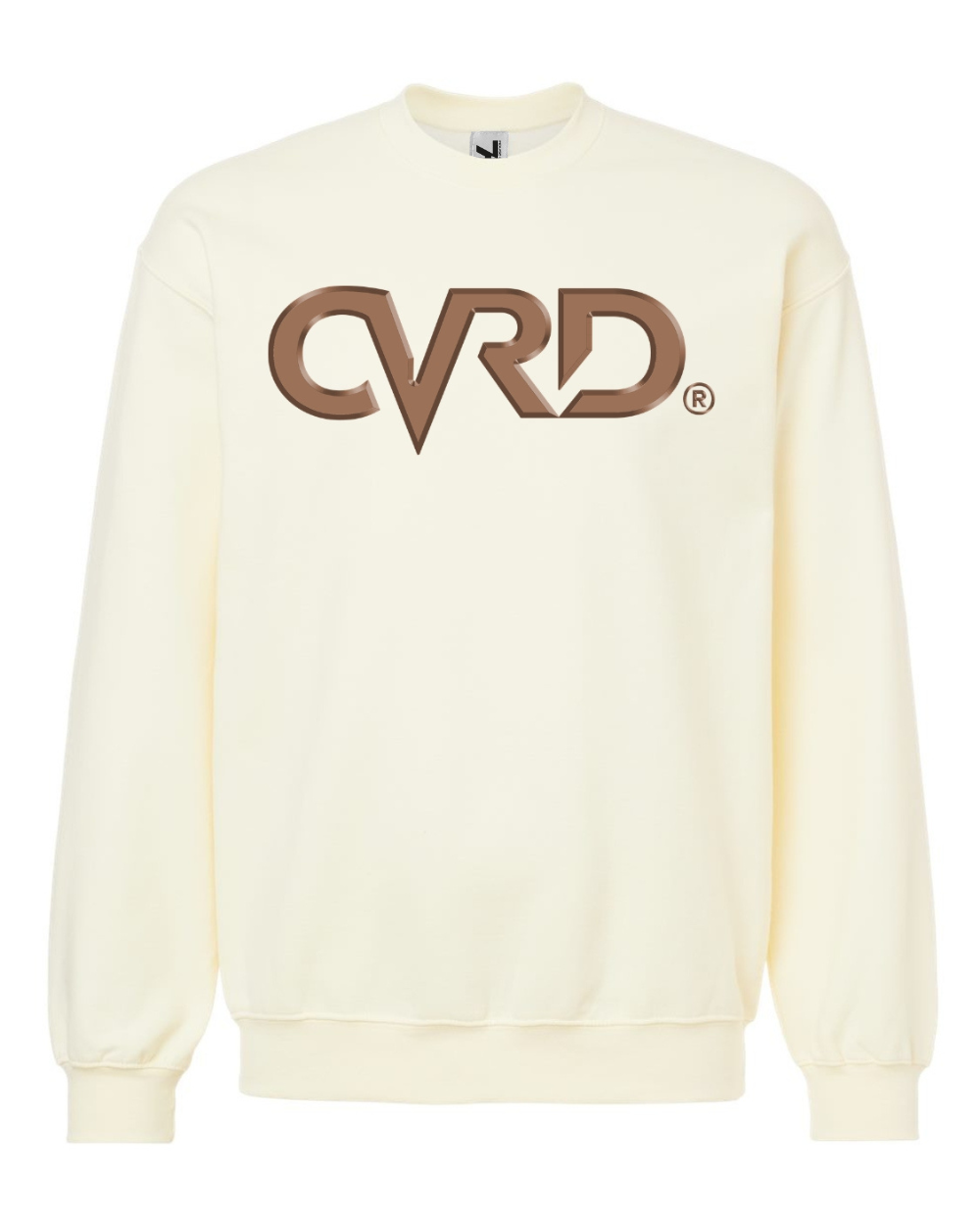 Classic OffWhite Sweatshirt With Brown Print