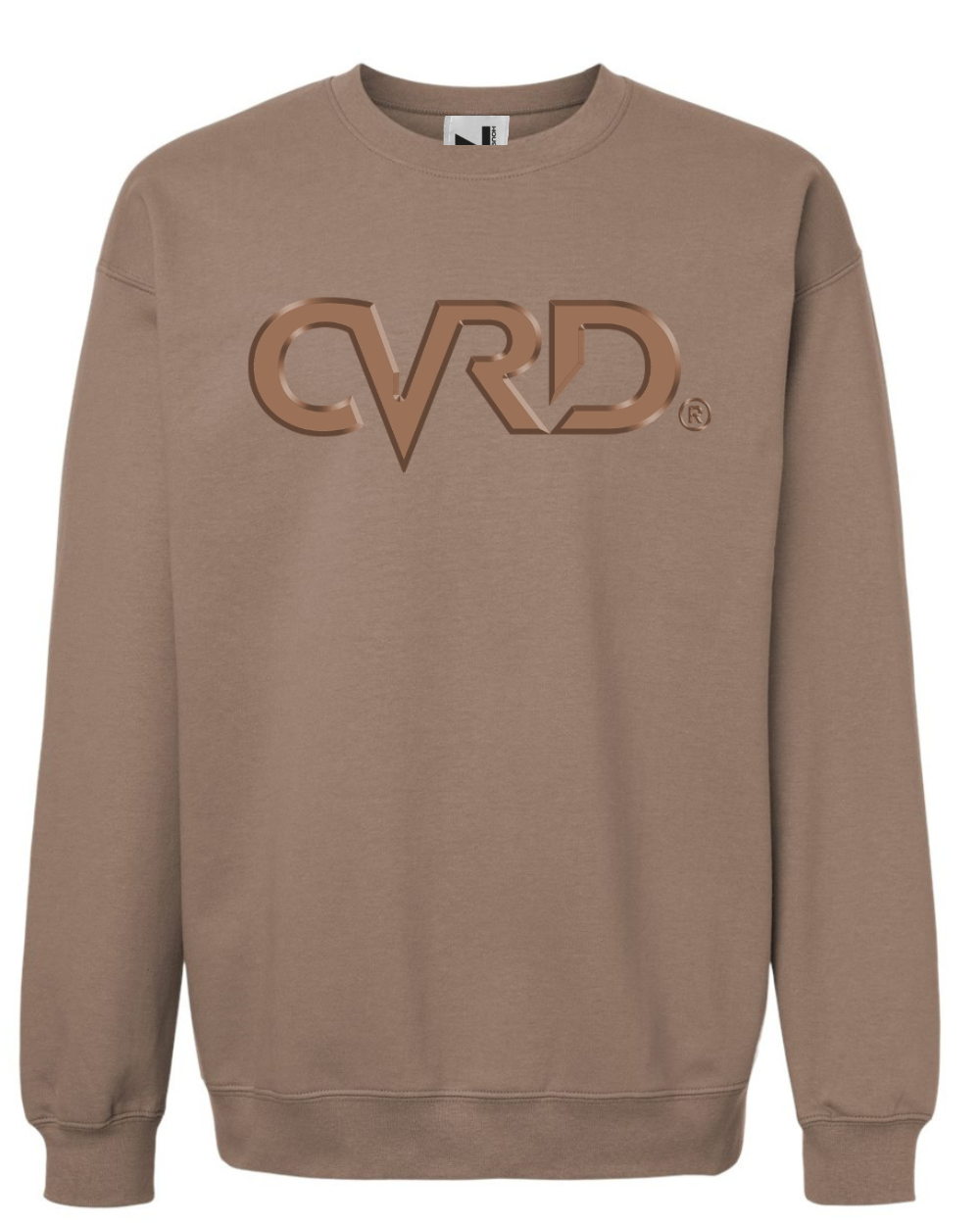 Classic Brown Sweatshirt With Dark Brown Print