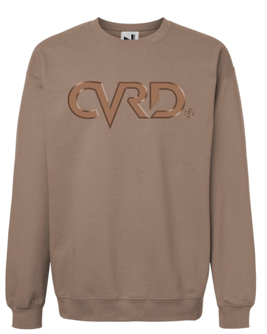 Classic Brown Sweatshirt With Dark Brown Print