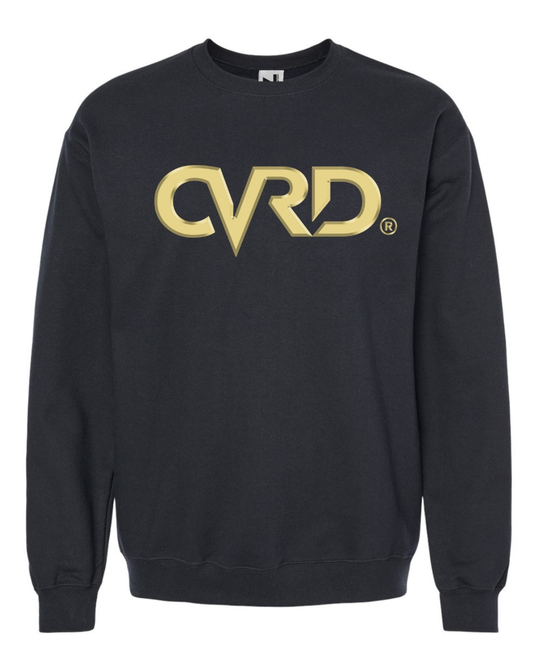 Classic Black Sweatshirt with Sand Print