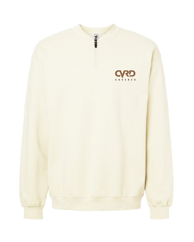 SKIN HALF ZIPPED SWEATER AND PENT WITH BROWN PRINT