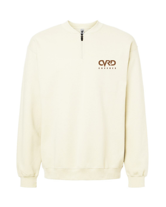 SKIN HALF ZIPPED SWEATER AND PENT WITH BROWN PRINT
