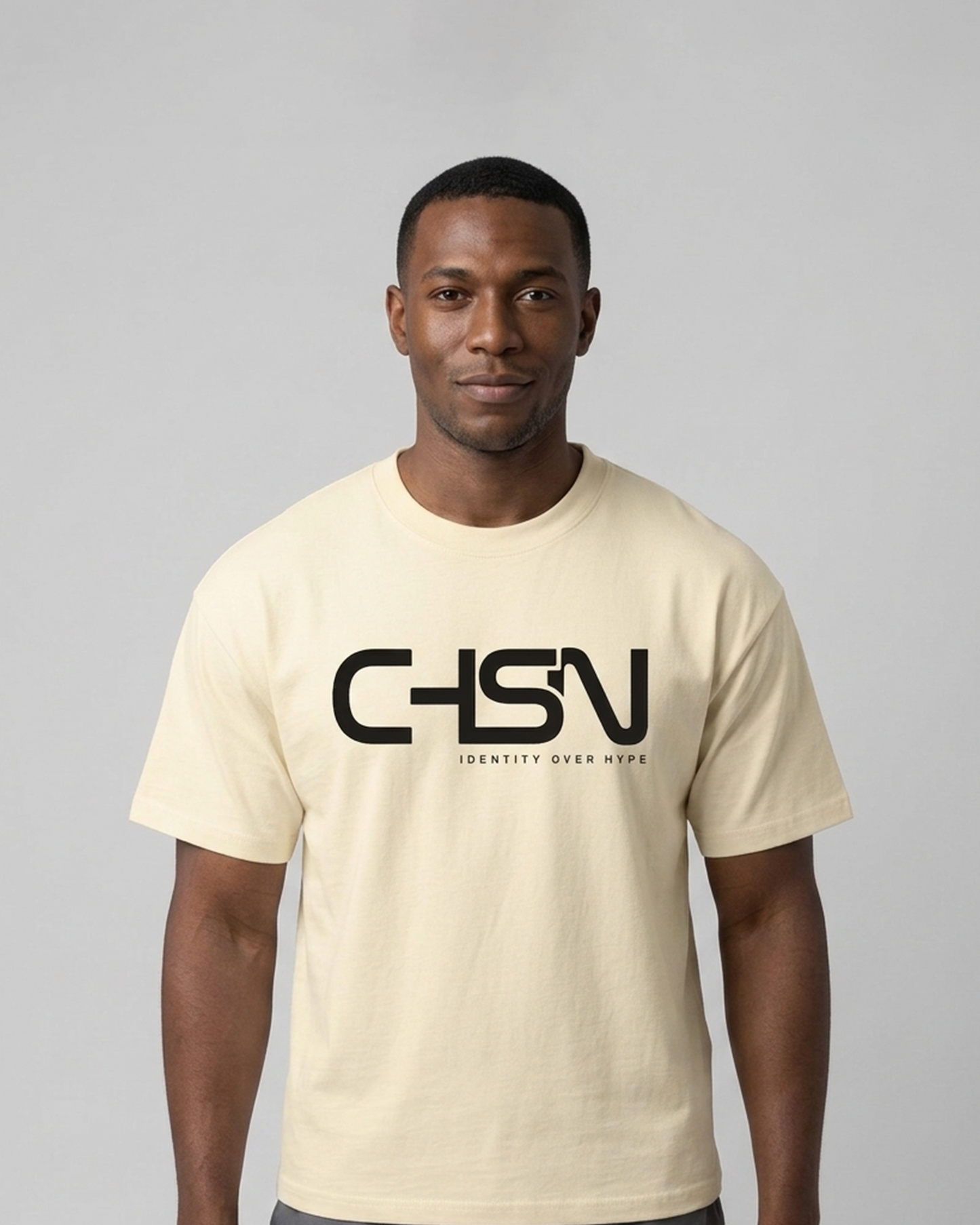 CHSN Lifestyle Super Heavyweight Oversized Premium Tee-Ivory