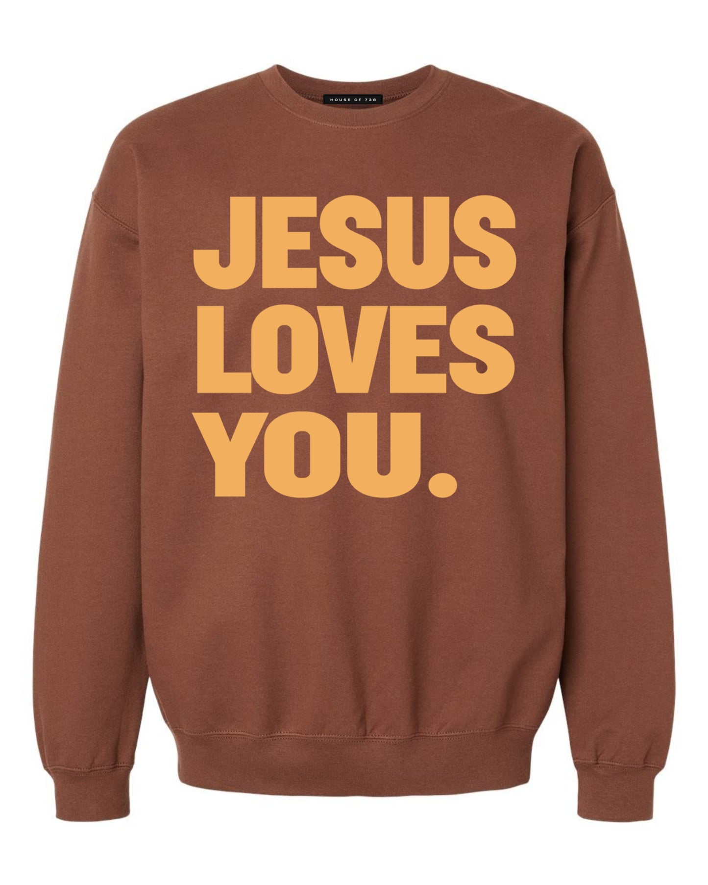 Brown Sweaters With Yellow Print