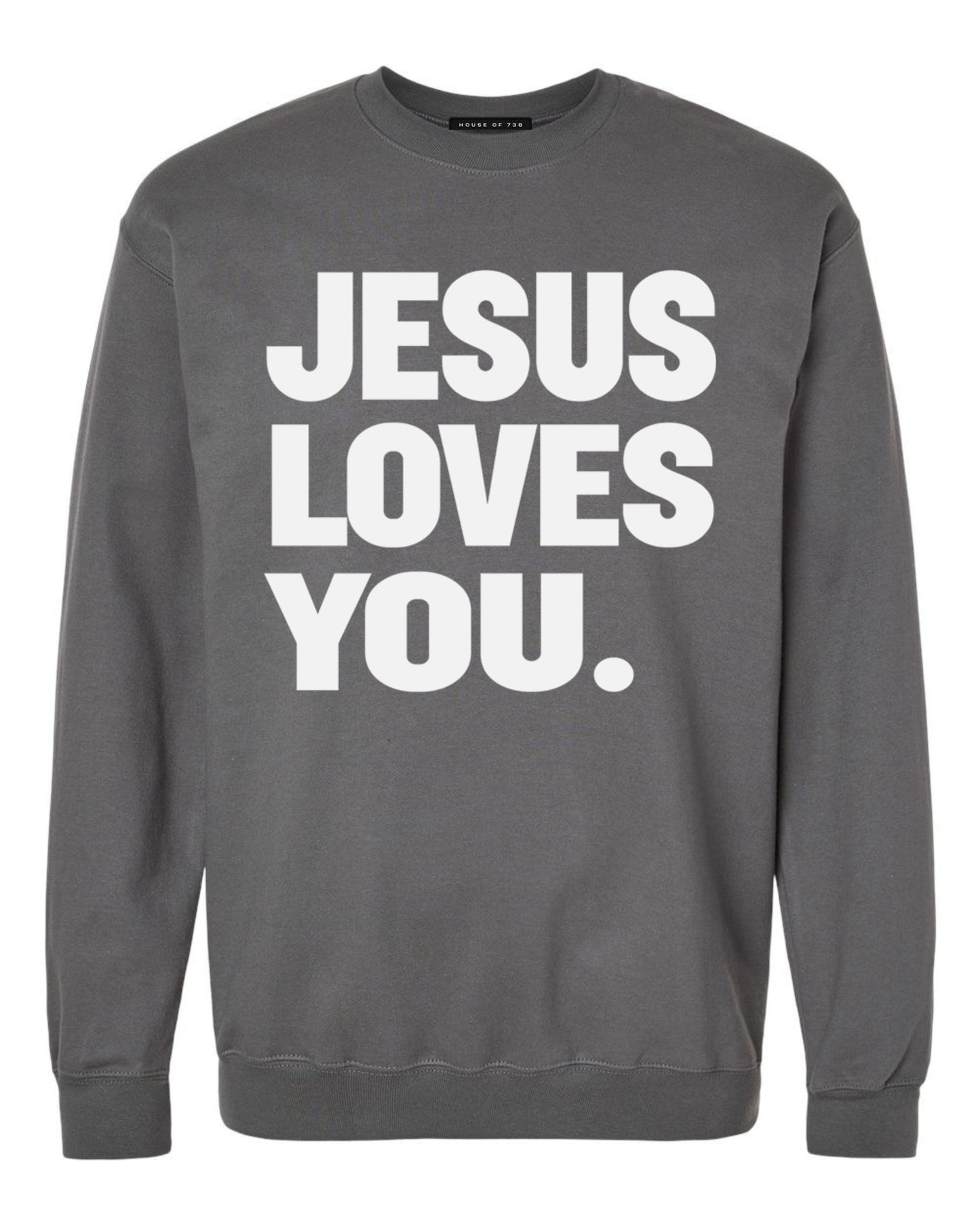Grey Sweaters With White Print