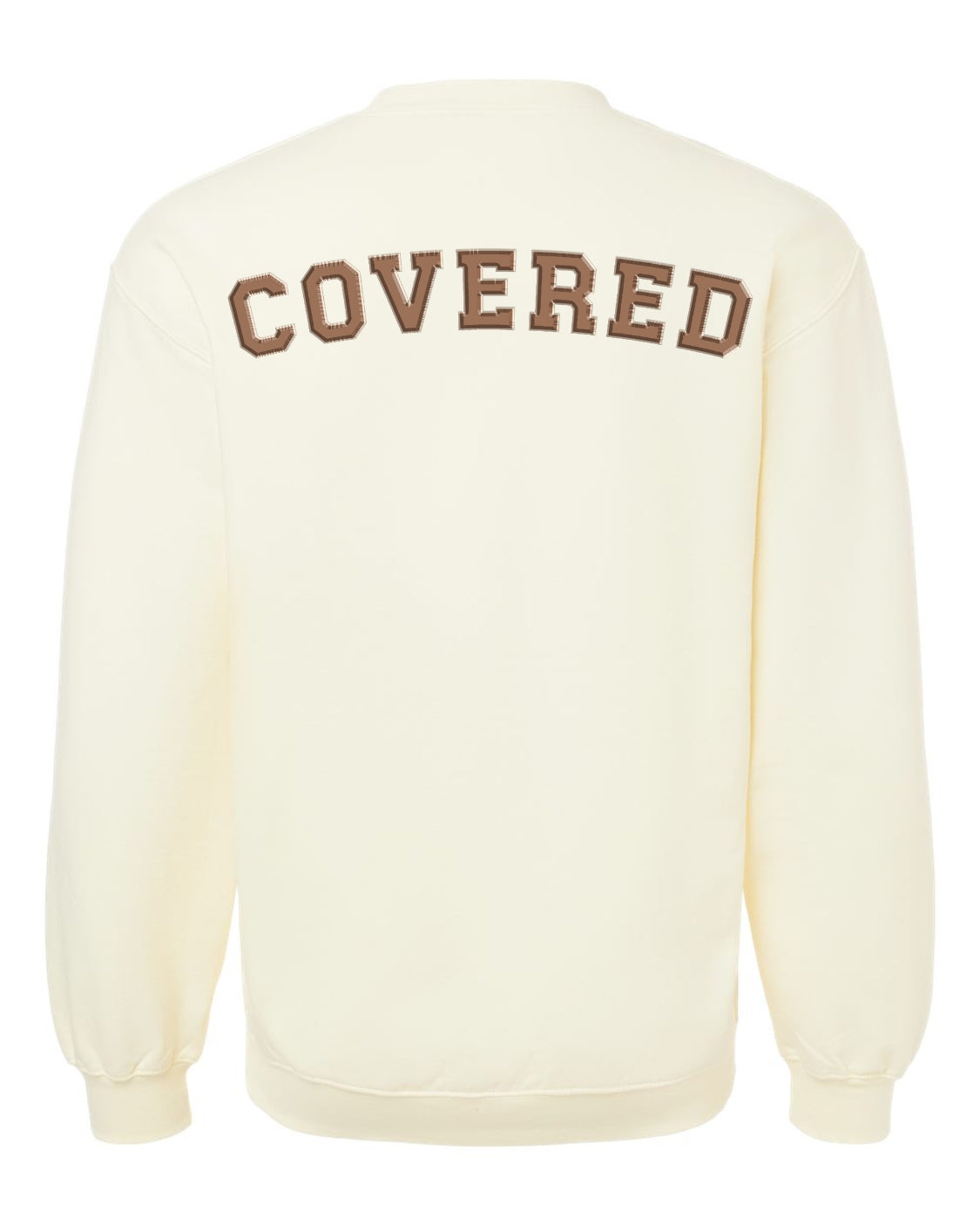 Classic OffWhite Sweatshirt With Brown Print