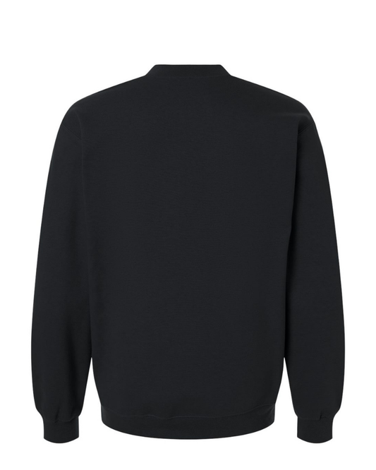 BLACK HALF ZIPPED SWEATER AND PENT WITH WHITE PRINT