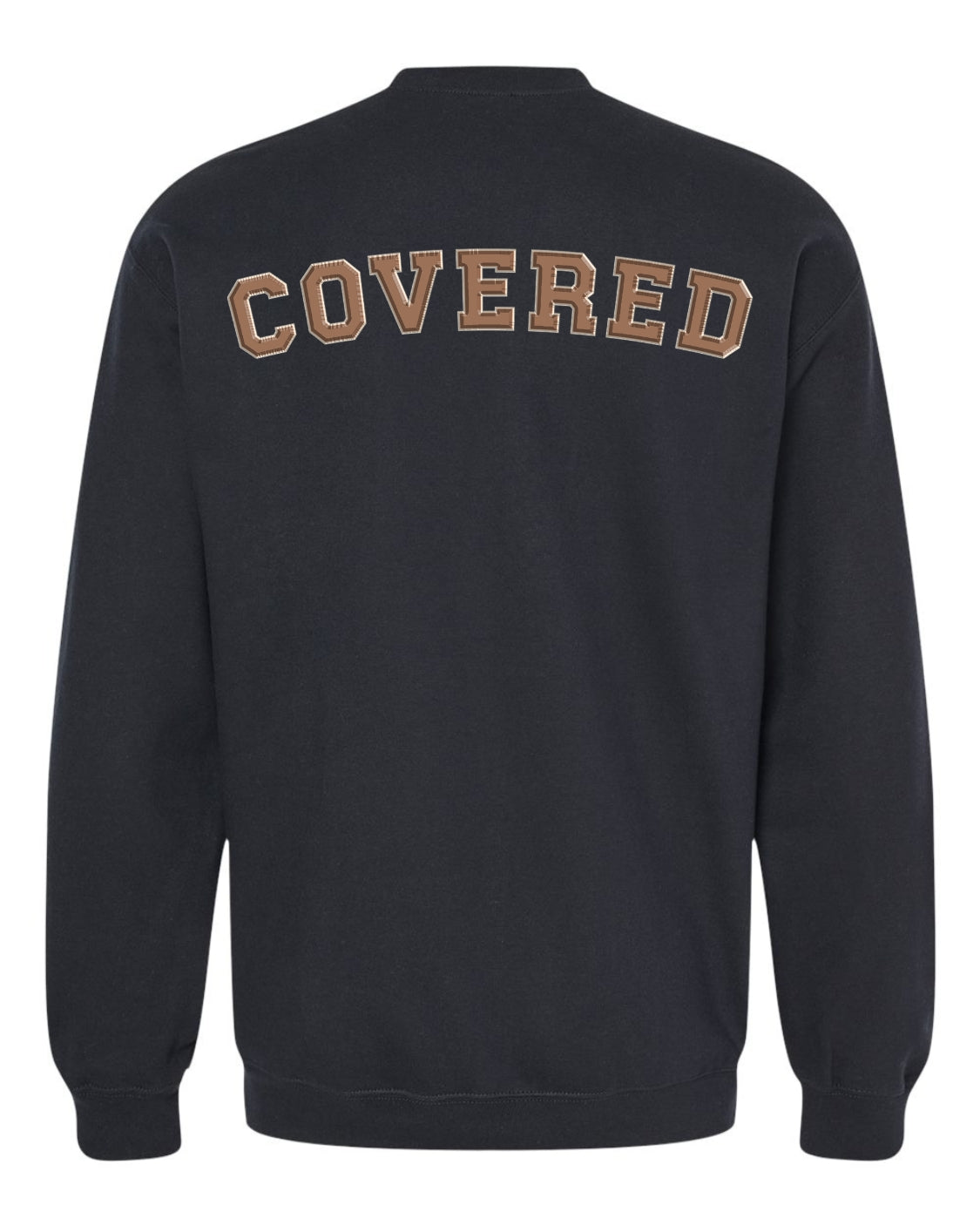 Classic Black Sweatshirt with brown Print
