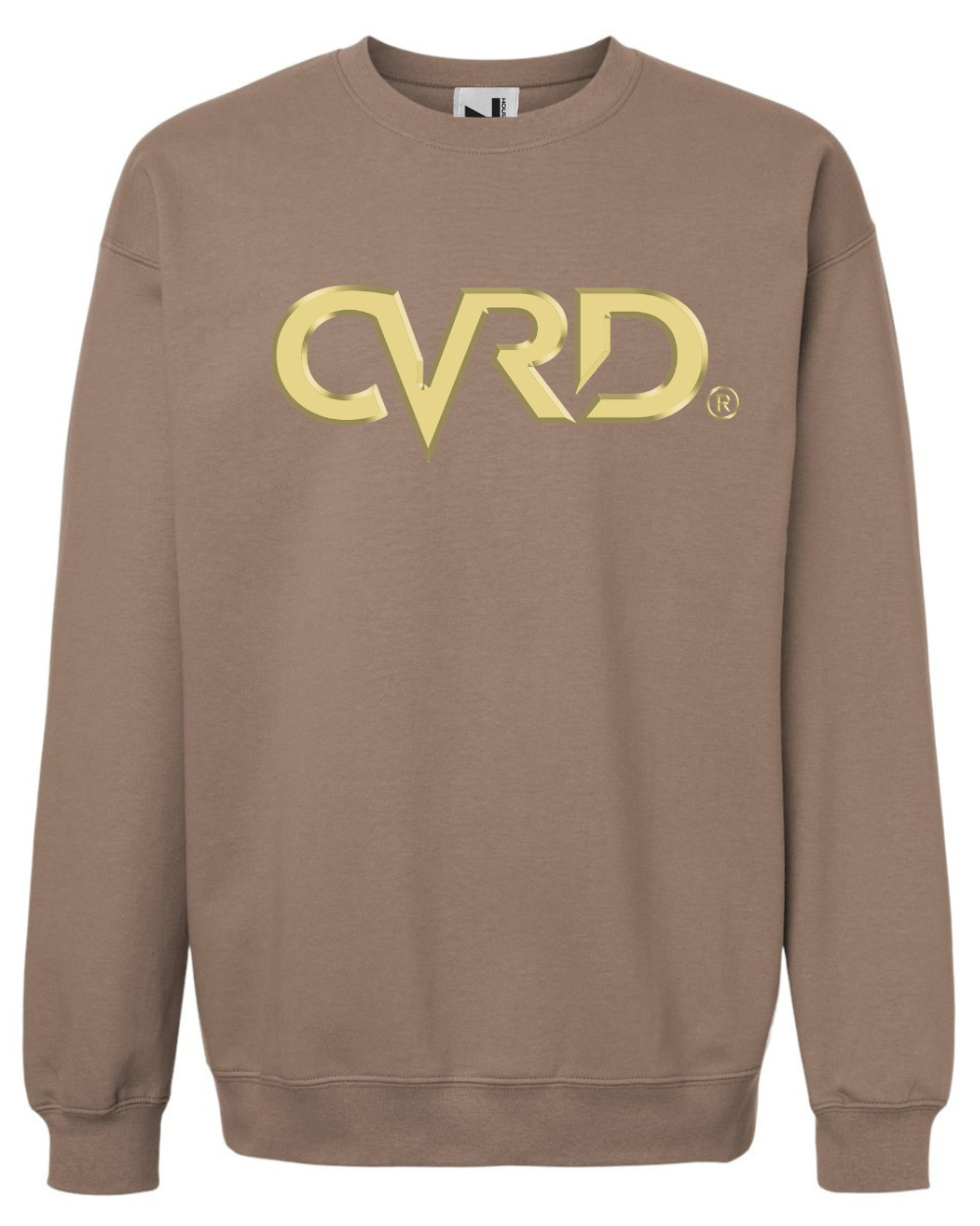 Classic Brown Sweatshirt With Sand Print