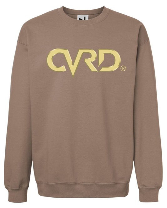 Classic Brown Sweatshirt With Sand Print
