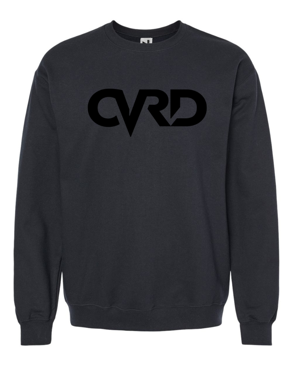 Classic Black Sweatshirt With Balck Print
