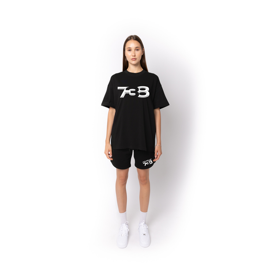 Lifestyle Super Heavyweight Oversized Premium Tee-Black - 738 Women Collection