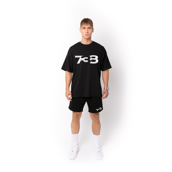 Lifestyle Super Heavyweight Oversized Premium Tee-Black - 738 Men Collection