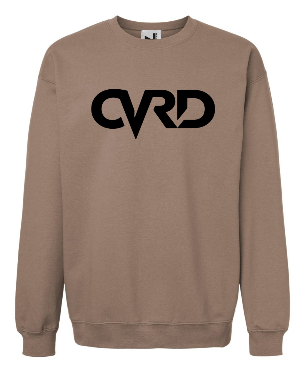 Classic Brown Sweatshirt With Black  Print
