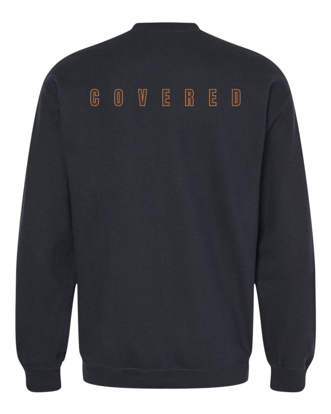 Classic Black Sweatshirt with brown Print