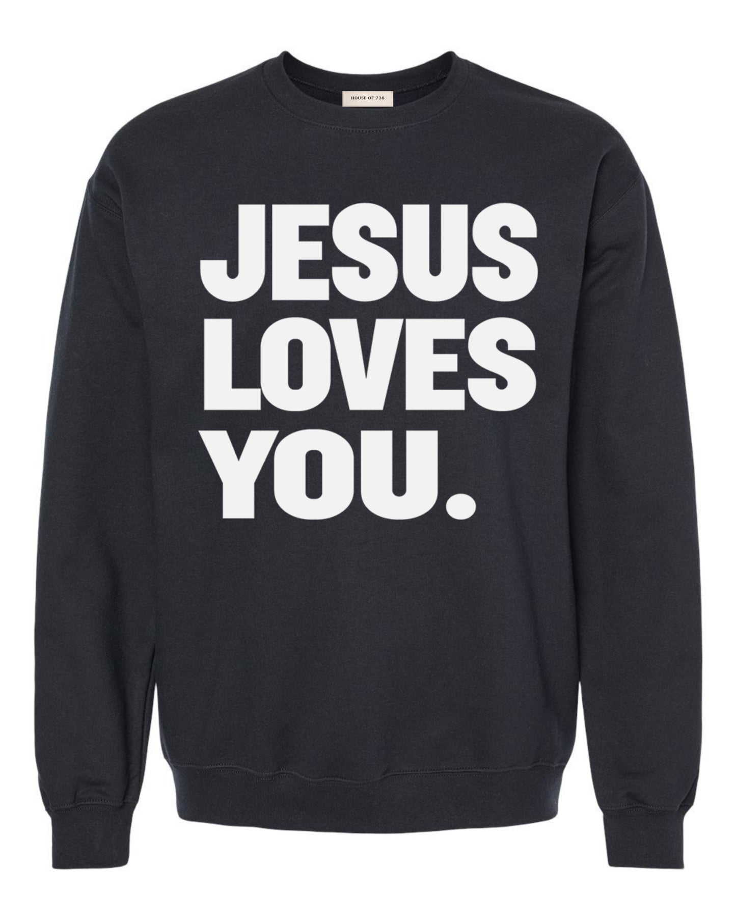 Black Sweater With White Print
