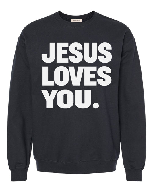 Black Sweater With White Print