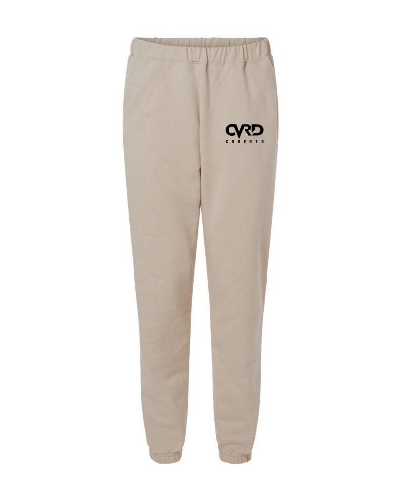 LIGHT BROWN HALF ZIPPED SWEATER AND PENT WITH BLACK PRINT