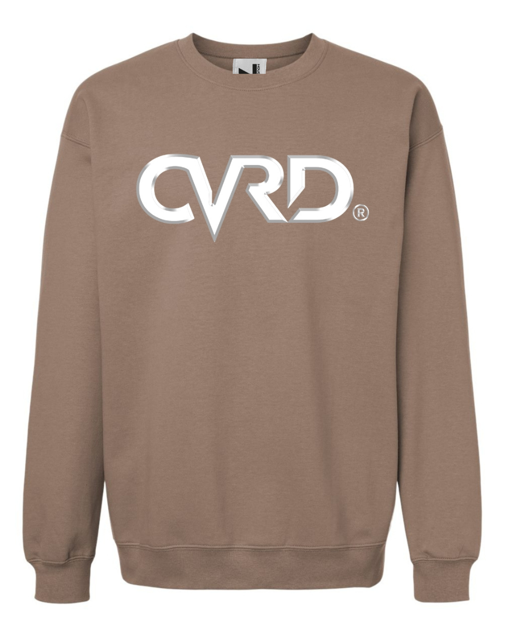 Classic Brown Sweatshirt With White Print