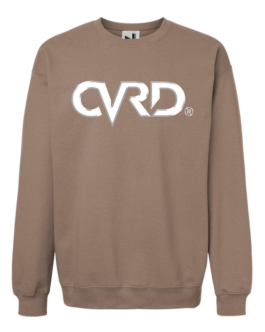 Classic Brown Sweatshirt With White Print