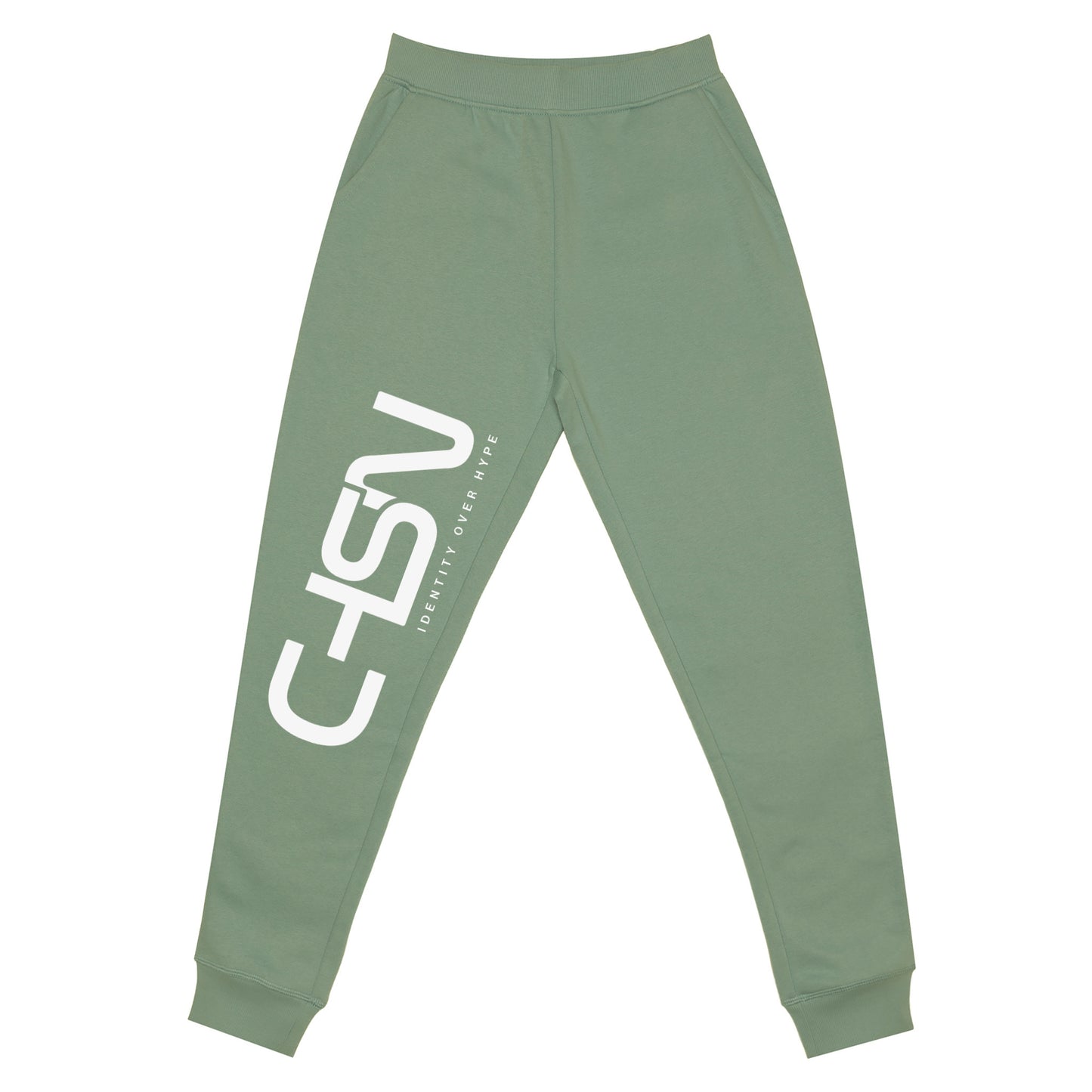 GREEN JOGGER WITH CHSN PRINT