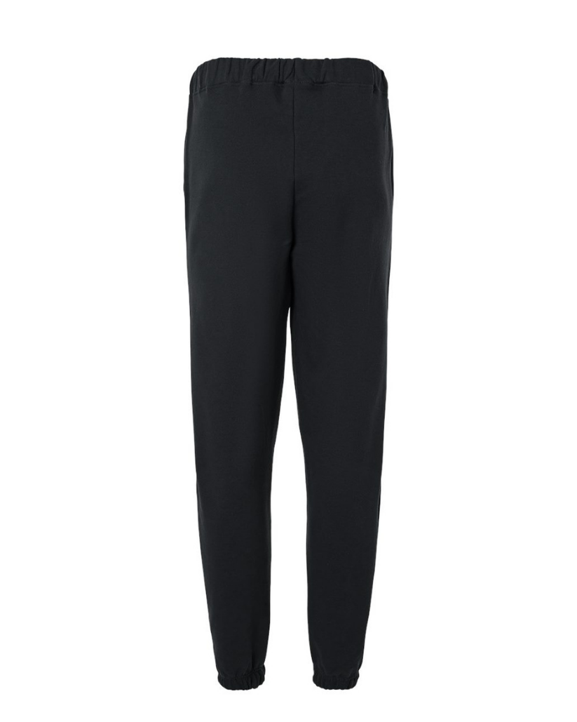 BLACK HALF ZIPPED SWEATER AND PENT WITH WHITE PRINT