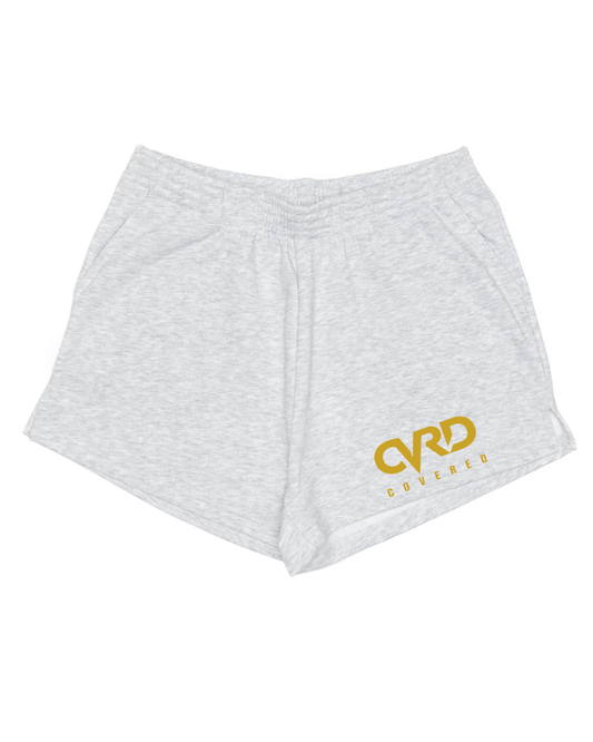 Grey Ladies Short with Yellow Print