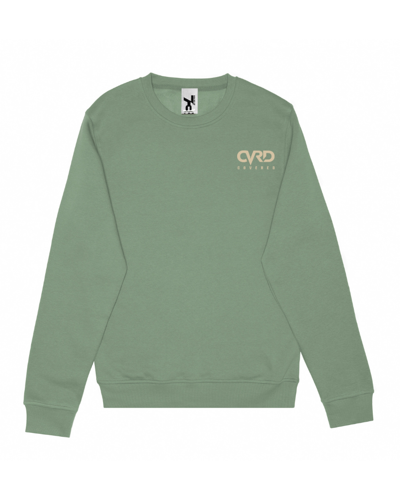 Green Sweatshirt with Camel Print