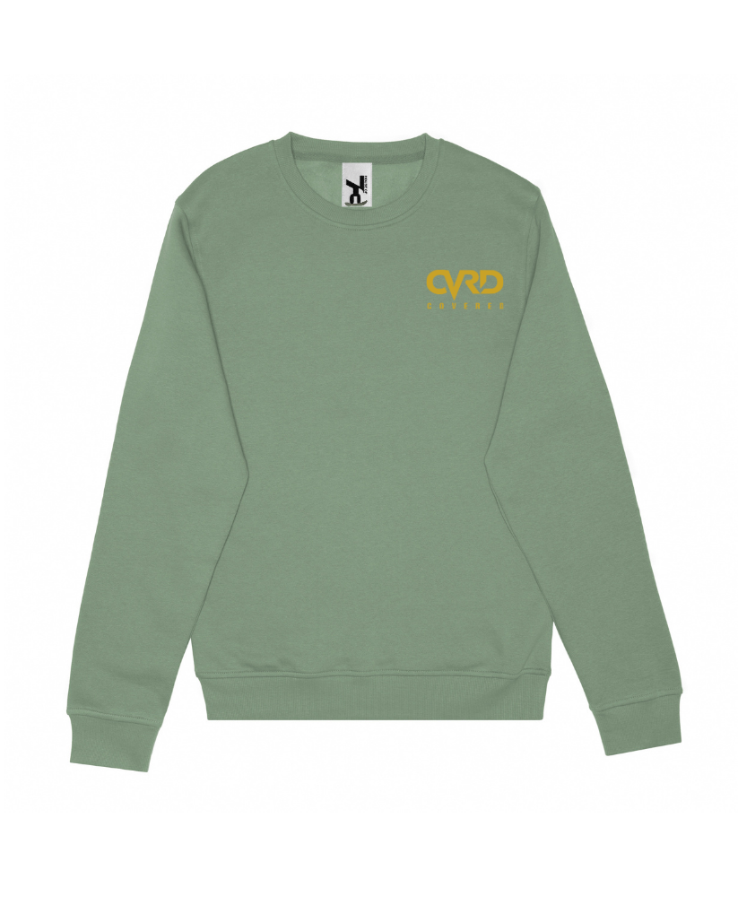 Green Sweatshirt with Yellow Print