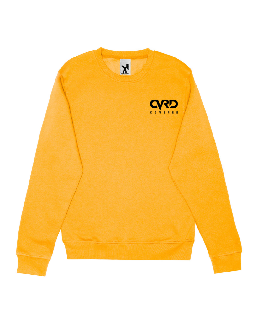 Yellow Sweatshirt with Black Print